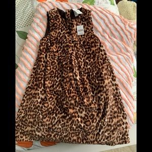 Beautiful lined leopard autumn BABY GAP dress!